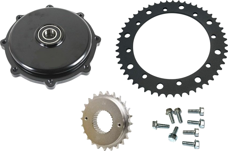 DRAG SPECIALTIES Conversion Sprocket Kit - Black - Touring '09-'16