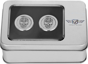 FIGURATI DESIGNS Docking Covers - American Flag Skull - Short - Contrast Cut - Silver FD27-DC-2530-SS