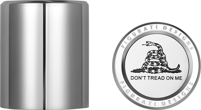 FIGURATI DESIGNS Docking Covers - Don't Tread On Me - Short - Silver FD40-DC-2530-SS
