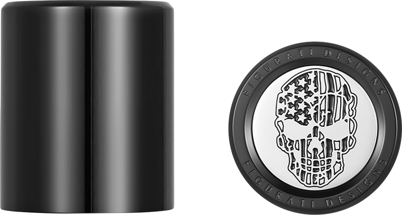 FIGURATI DESIGNS Docking Covers - American Flag Skull - Short - Contrast Cut - Black FD27-DC-2530-BK