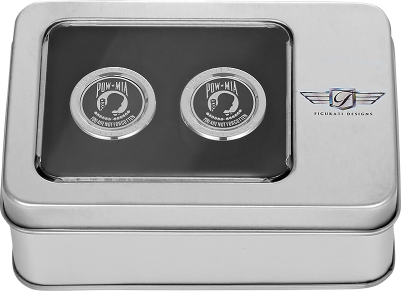 FIGURATI DESIGNS Docking Covers - POW MIA - Short - Silver FD50-DC-2530-SS