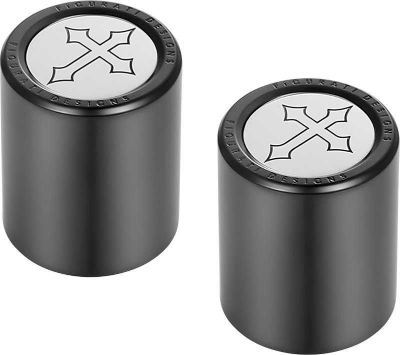 FIGURATI DESIGNS Docking Covers - Short - Cross - Black FD41-DC-2530-BK