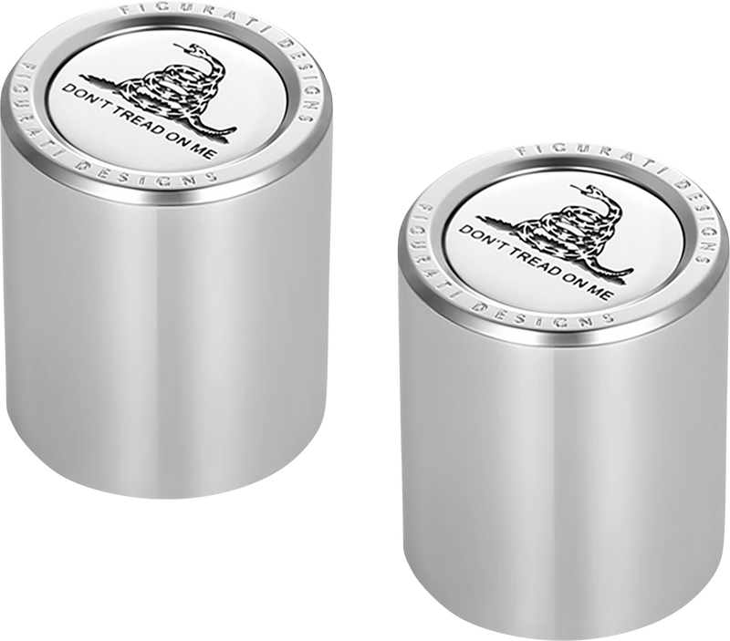 FIGURATI DESIGNS Docking Covers - Don't Tread On Me - Short - Silver FD40-DC-2530-SS