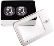 FIGURATI DESIGNS Swing Arm Covers - POW MIA - Custom - Black FD55-POW-BLK