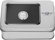 FIGURATI DESIGNS Heel-Toe Shifter Cover - Logo - Stainless Steel FD01-HTSC-SS