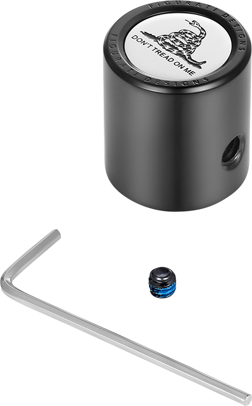 FIGURATI DESIGNS Heel-Toe Shifter Cover - Don't Tread On Me - Black FD40-HTSC-BLK