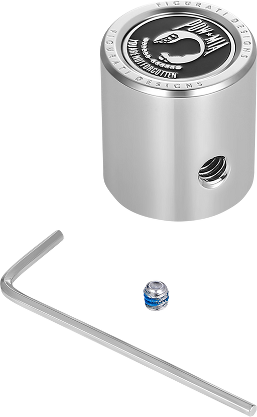 FIGURATI DESIGNS Heel-Toe Shifter Cover - POW MIA - Stainless Steel FD50-HTSC-SS