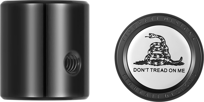 FIGURATI DESIGNS Heel-Toe Shifter Cover - Don't Tread On Me - Black FD40-HTSC-BLK