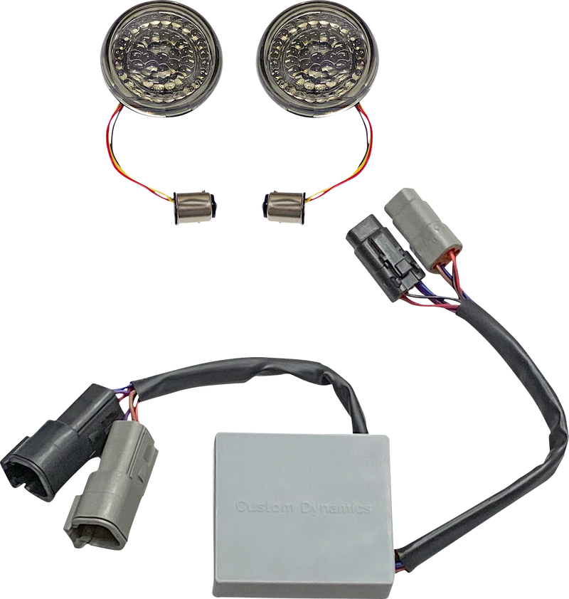 CUSTOM DYNAMICS SMART LED 1157 Bullet Turn Signals with Controller - Softail