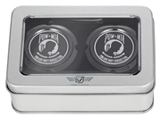 FIGURATI DESIGNS Axle Nut Cover - Front - Stainless Steel - POW MIA - Black FD50-FAC-BK