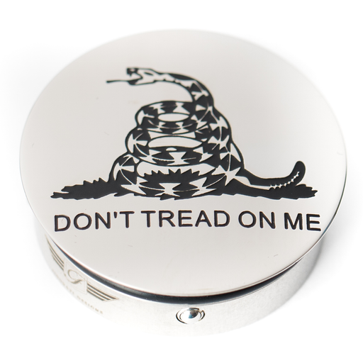 FIGURATI DESIGNS Swing Arm Covers - Don't Tread On Me - Custom FD40-DTOM-SS