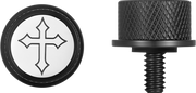 FIGURATI DESIGNS Seat Mounting Knob - Black - Cross FD41-SEAT KN-BK