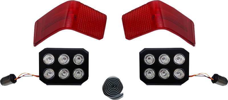 CUSTOM DYNAMICS LED Tour-Pak Run/Brake Lights with Lenses - Red