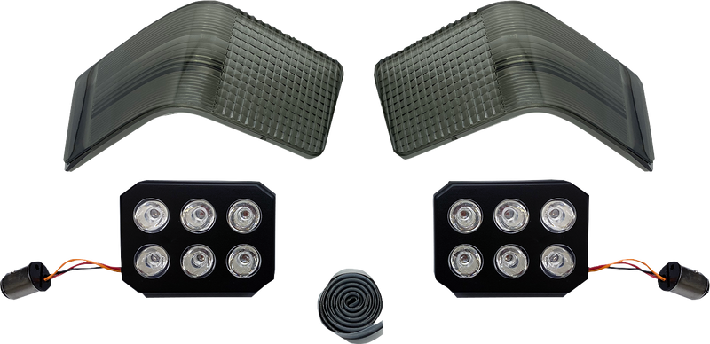 CUSTOM DYNAMICS LED Tour-Pak Run/Brake Lights with Lenses - Smoke