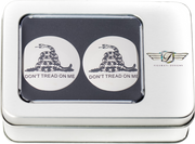 FIGURATI DESIGNS Swing Arm Covers - Don't Tread On Me - Custom FD40-DTOM-SS