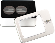 FIGURATI DESIGNS Swing Arm Covers - Black Contrast Cut American Flag - Custom - Reversed - Black FD26R-AF-CC-BK