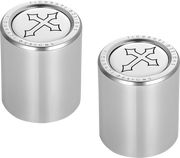 FIGURATI DESIGNS Docking Covers - Short - Cross - Silver FD41-DC-2530-SS