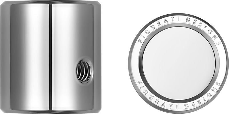 FIGURATI DESIGNS Heel-Toe Shifter Cover - Plain - Stainless Steel FD60-HTSC-SS