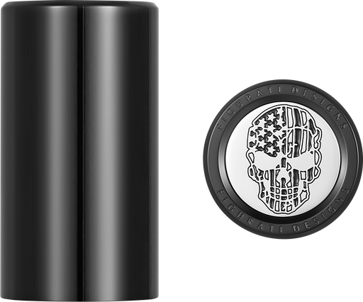 FIGURATI DESIGNS Docking Covers - American Flag Skull - Contrast Cut - Black FD27-DC-2545-BK