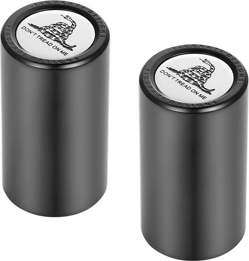 FIGURATI DESIGNS Docking Covers - Don't Tread On Me - Long - Black FD40-DC-2545-BK