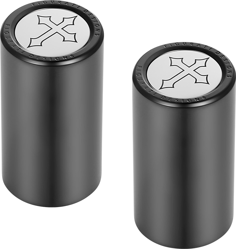 FIGURATI DESIGNS Docking Covers - Cross - Long - Black FD41-DC-2545-BK