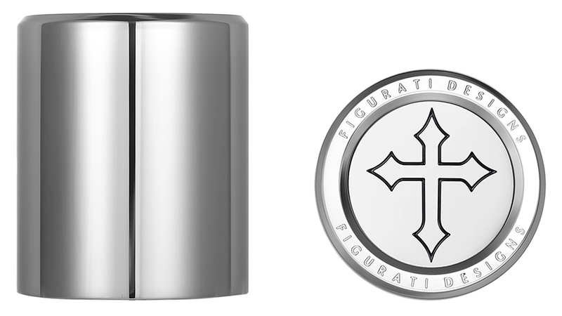 FIGURATI DESIGNS Docking Covers - Cross - Silver FD41-DC-2730-SS