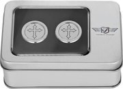 FIGURATI DESIGNS Docking Covers - Short - Cross - Silver FD41-DC-2530-SS