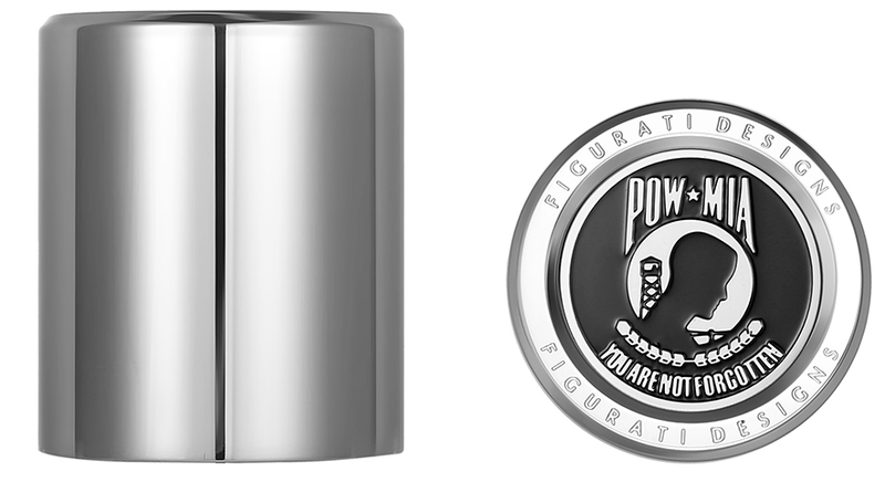 FIGURATI DESIGNS Docking Covers - POW MIA - Silver FD50-DC-2730-SS