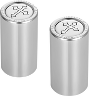 FIGURATI DESIGNS Docking Covers - Cross - Long - Silver FD41-DC-2545-SS