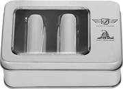 FIGURATI DESIGNS Docking Covers - Don't Tread On Me - Long - Silver FD40-DC-2545-SS