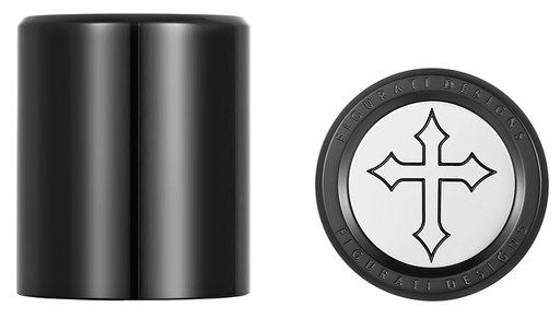 FIGURATI DESIGNS Docking Covers - Cross Black FD41-DC-2730-BK
