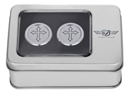 FIGURATI DESIGNS Docking Covers - Cross - Silver FD41-DC-2730-SS