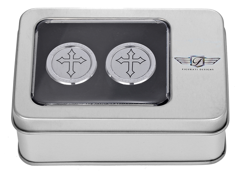 FIGURATI DESIGNS Docking Covers - Cross - Silver FD41-DC-2730-SS