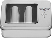 FIGURATI DESIGNS Docking Covers - Cross - Long - Silver FD41-DC-2545-SS