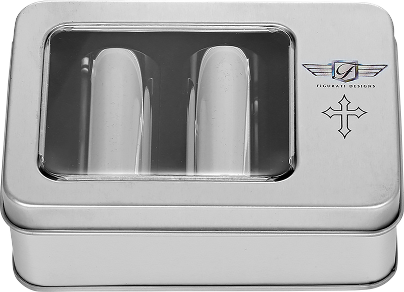 FIGURATI DESIGNS Docking Covers - Cross - Long - Silver FD41-DC-2545-SS