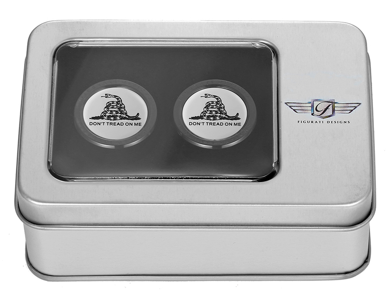 FIGURATI DESIGNS Docking Covers - Don't Tread On Me - Black FD40-DC-2730-BK