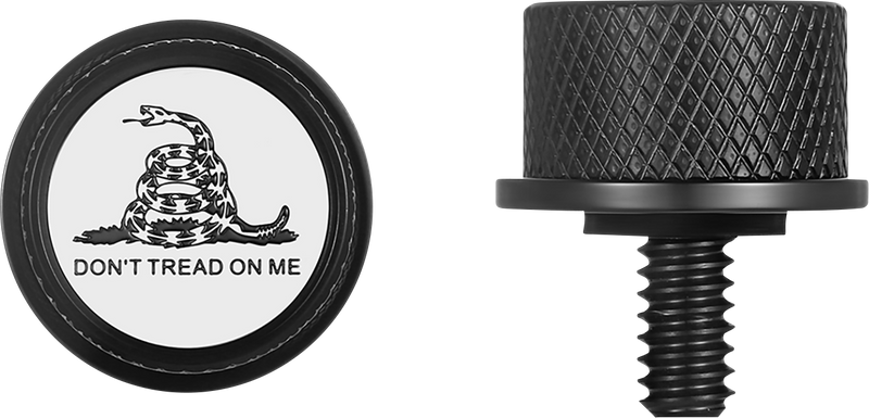 FIGURATI DESIGNS Seat Mounting Knob - Black - Don't Tread On Me FD40-SEAT KN-BK