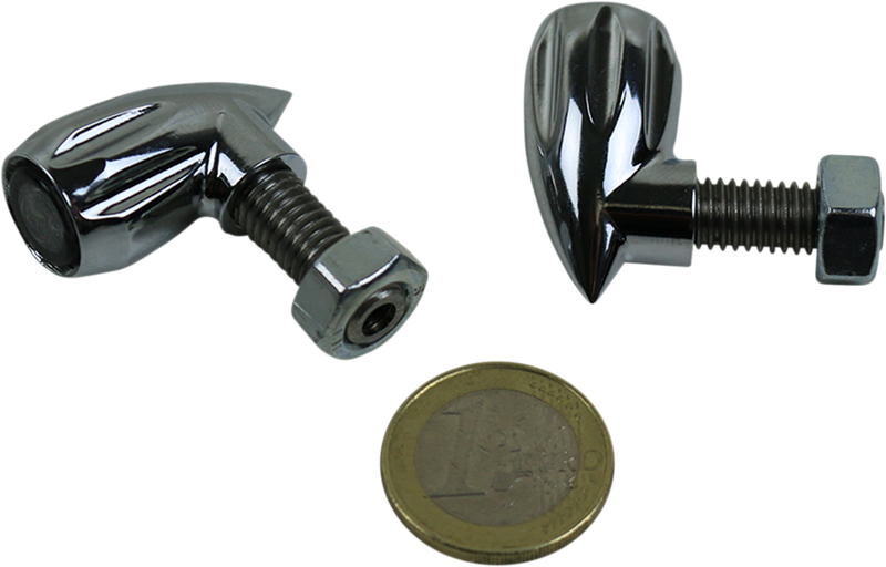 KODLIN USA 3-1 BULLET REAR INDICATORS LIGHTS- CHROME