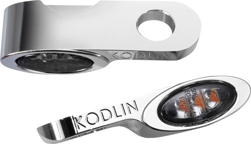 KODLIN USA TURN SIGNAL w/ RUNNING LIGHT - UNIVERSAL - CHROME