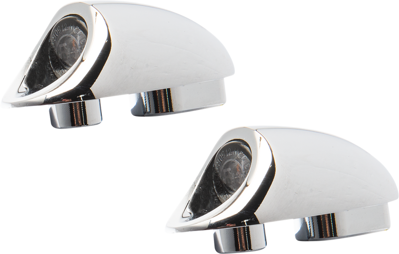KODLIN USA 3-1 MINI FENDER STRUT INDICATOR LIGHTS - CHROME
