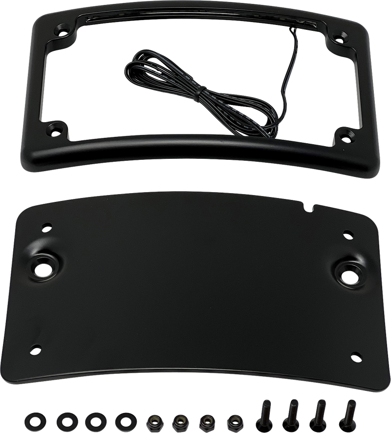 KODLIN USA LICENSE PLATE KIT UNIVERSAL - BLACK