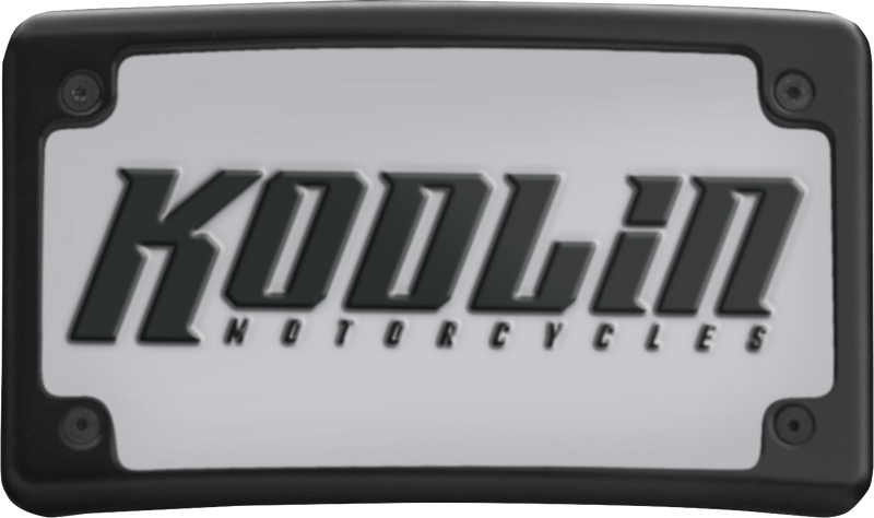 KODLIN USA LICENSE PLATE KIT  CURVED - BLACK