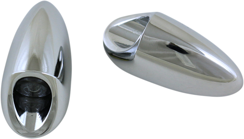 KODLIN USA 3-1 MINI FENDER STRUT INDICATOR LIGHTS - CHROME