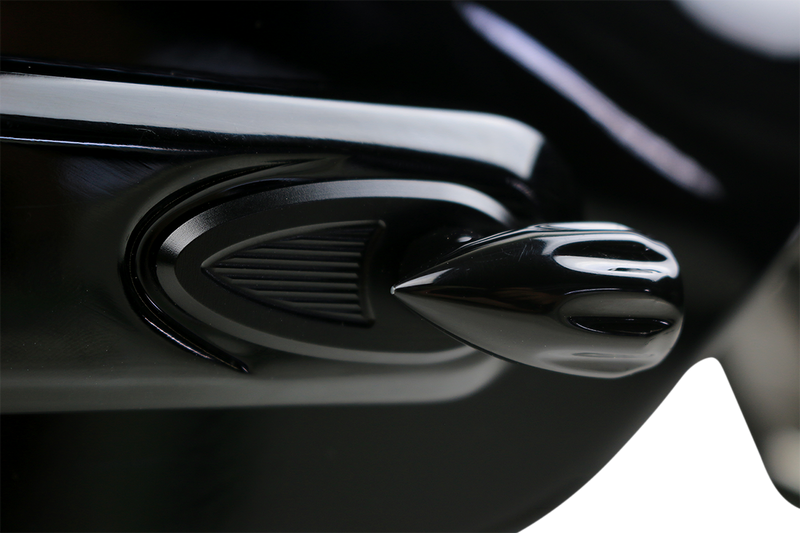 KODLIN USA Fender Struts Rear Turn Signal Adapter/Cover Plates - Black