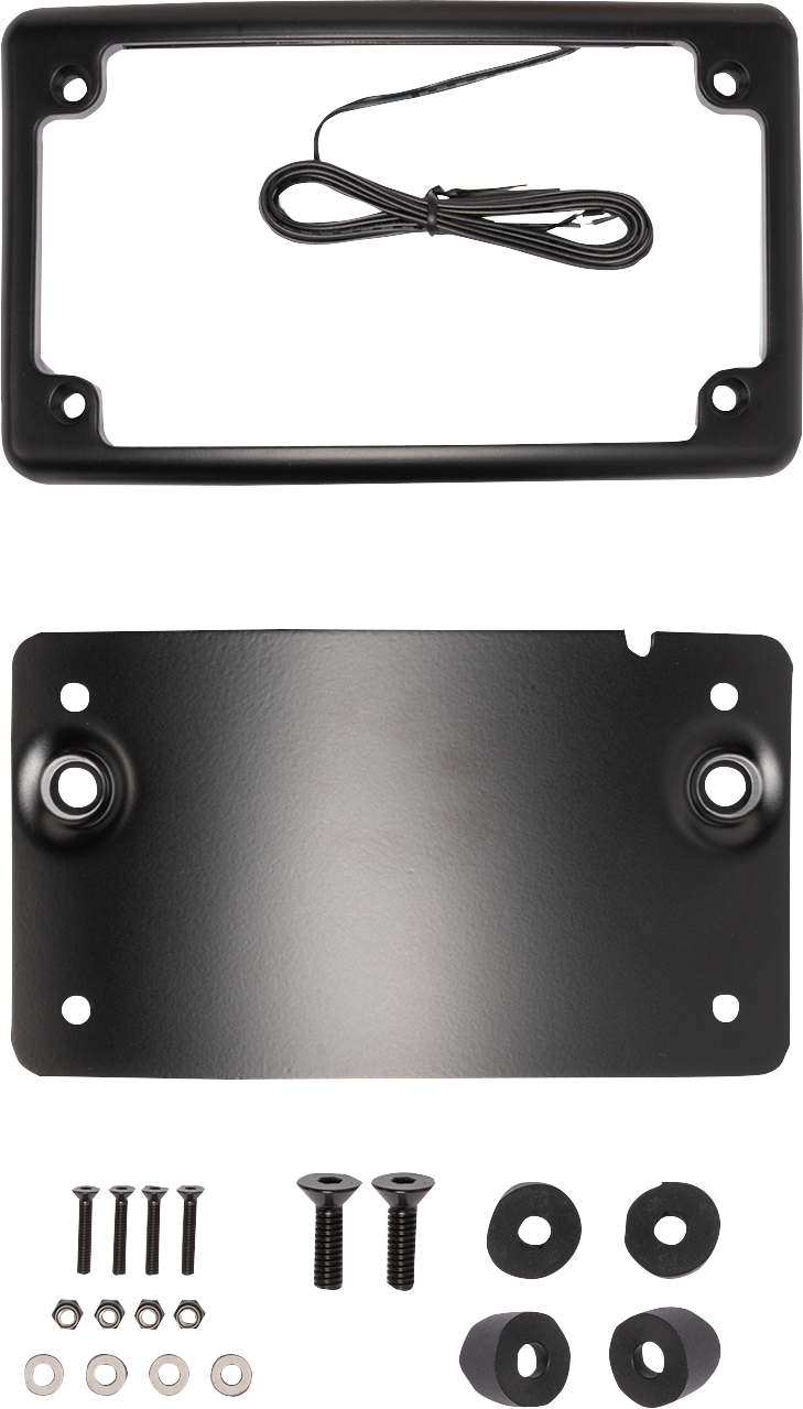 KODLIN USA LICENSE PLATE KIT  CURVED - BLACK