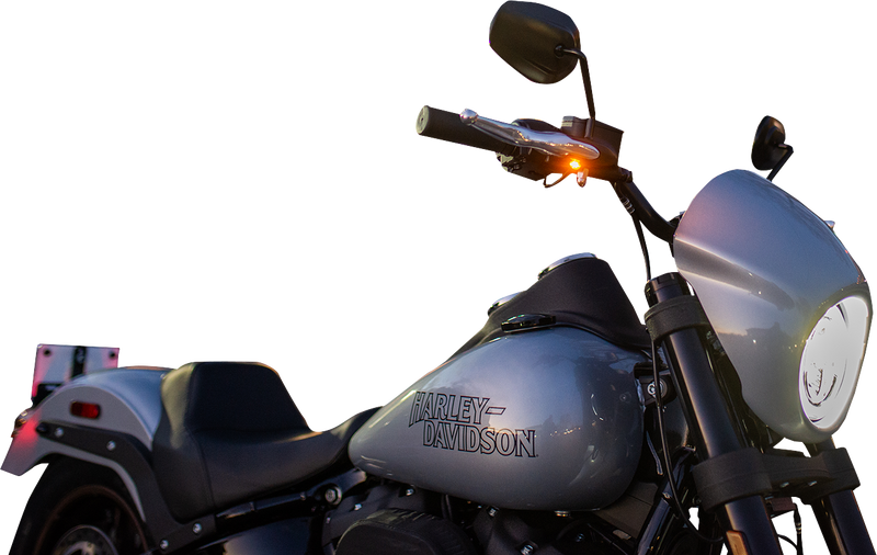 KODLIN USA LED 2-1 FRONT TURN SIGNAL w/ RUNNING LIGHT- BLACK