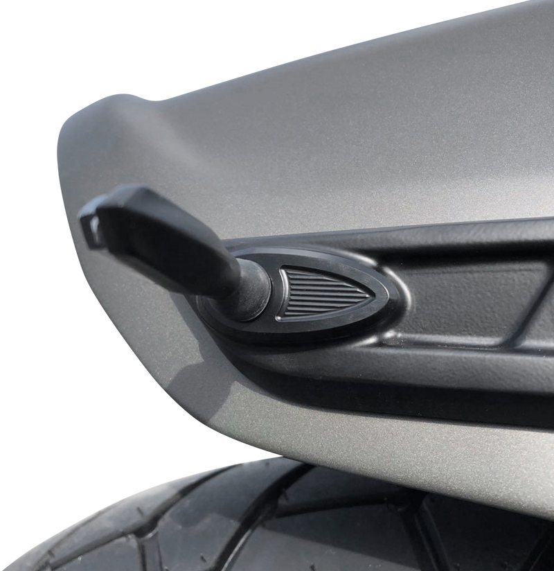 KODLIN USA Fender Struts Rear Turn Signal Adapter/Cover Plates - Black