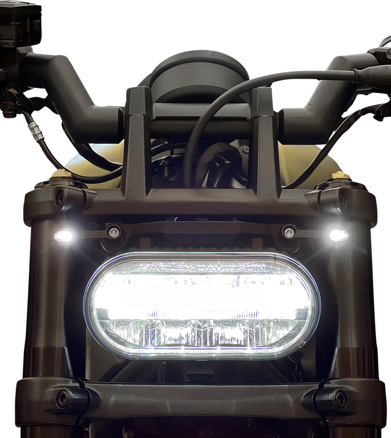 KODLIN USA FRONT TURN SIGNALS - SPORTSTER S - BLACK