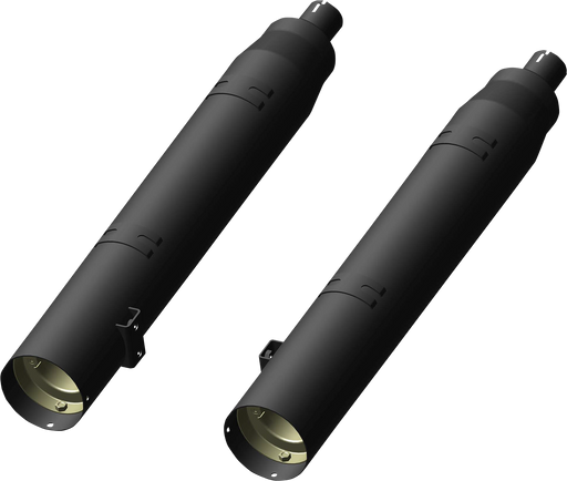 KHROME WERKS 4-1/2" War Hammer Mufflers - Black 202225