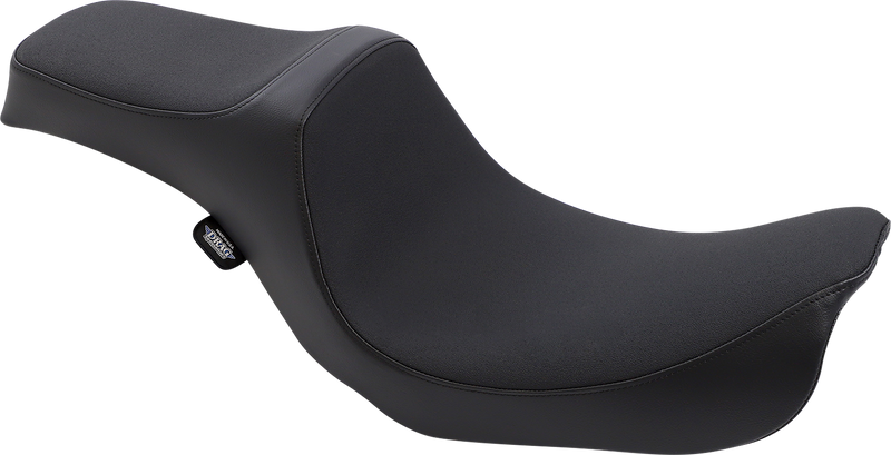 DRAG SPECIALTIES Predator III Slip Stop Smooth Seat - Black - Dyna '06-'17